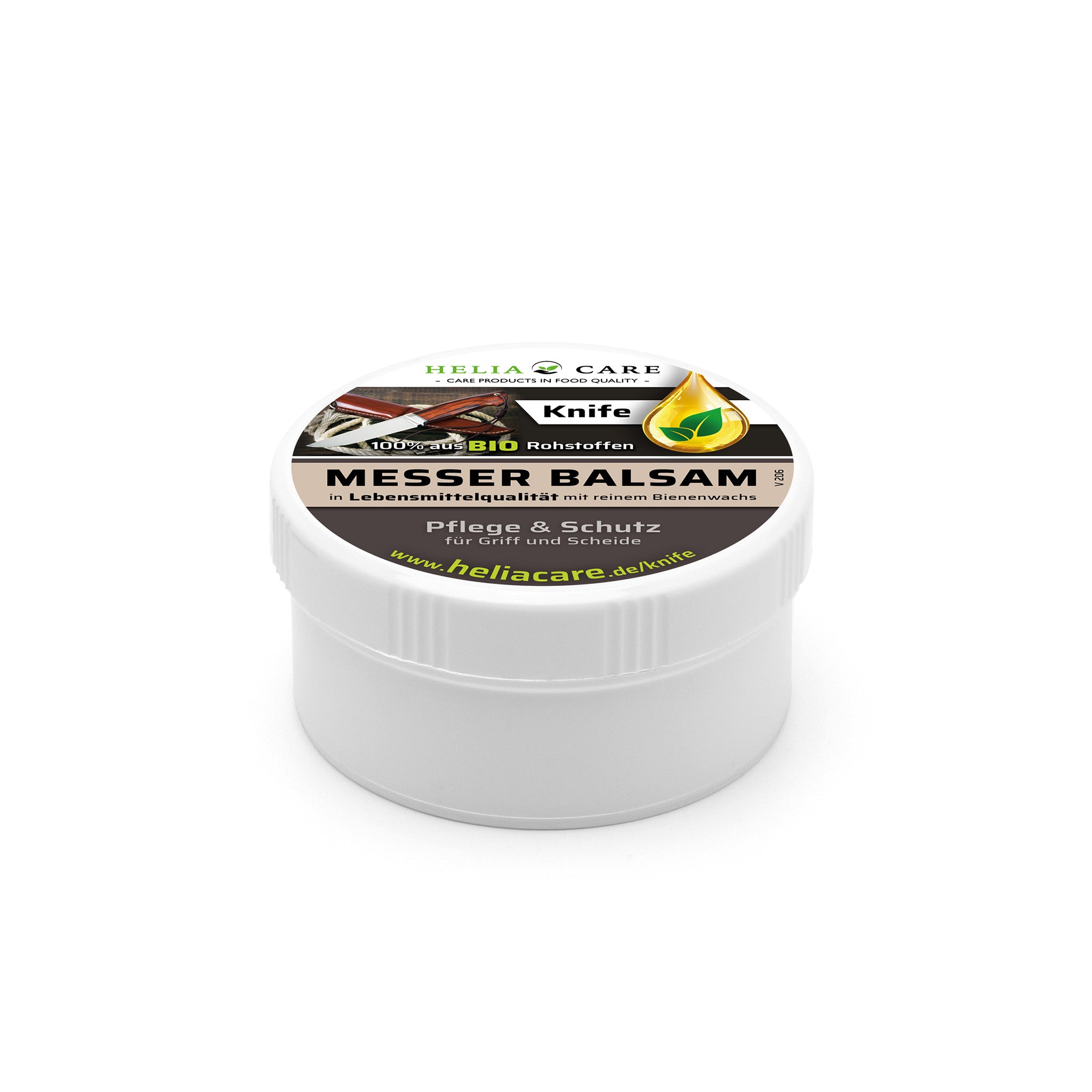 KNIFE: Messer Balsam 60ml für Griff und Lederscheide (BIO)